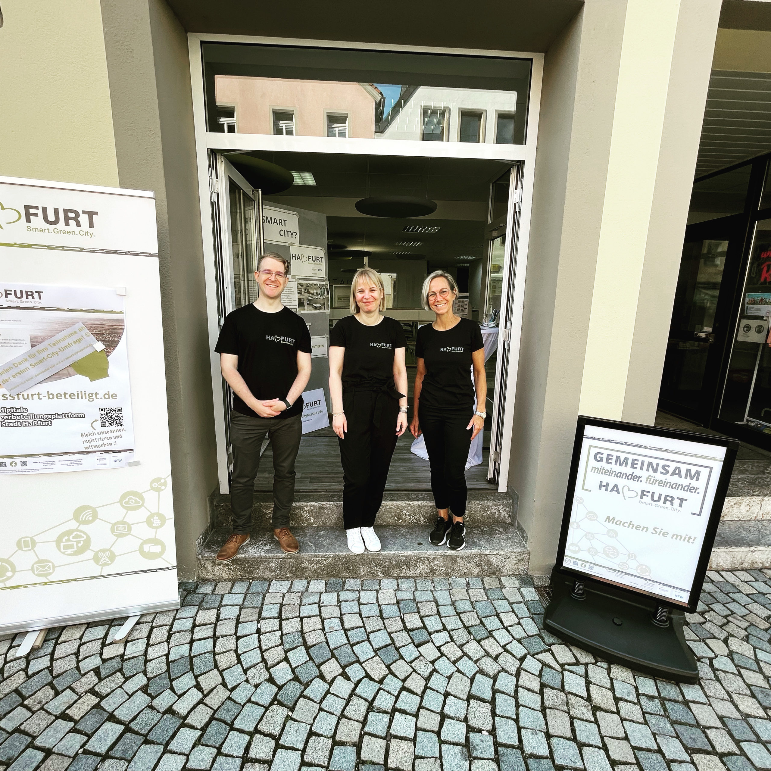 Die gestrige Stadtlabor-Besetzung vor dem Stadtlabor in der Hauptstraße 7.